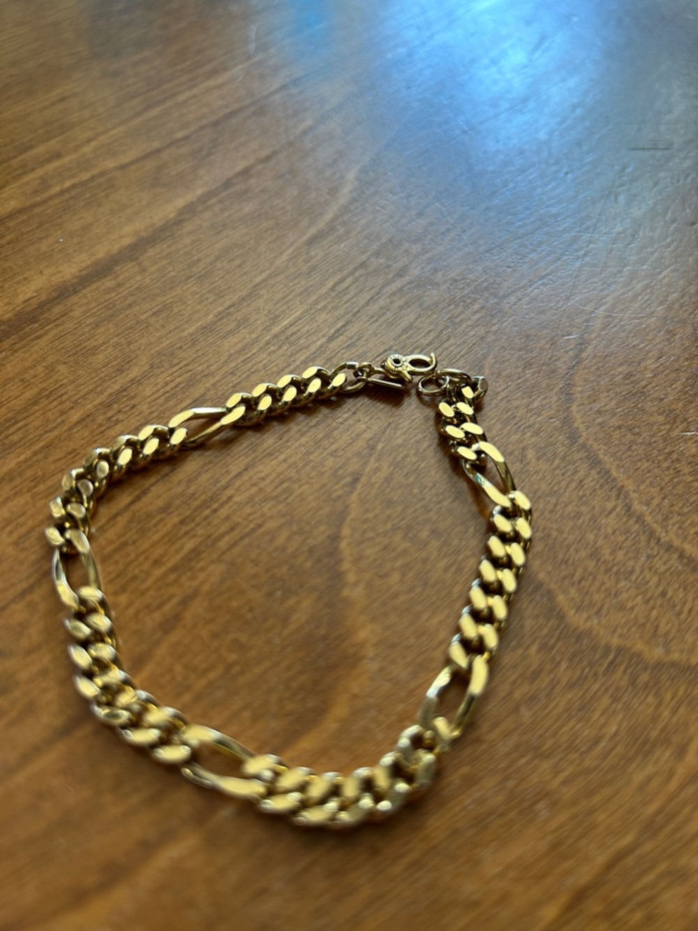 Monet Gold-Tone Figaro Link Bracelet
